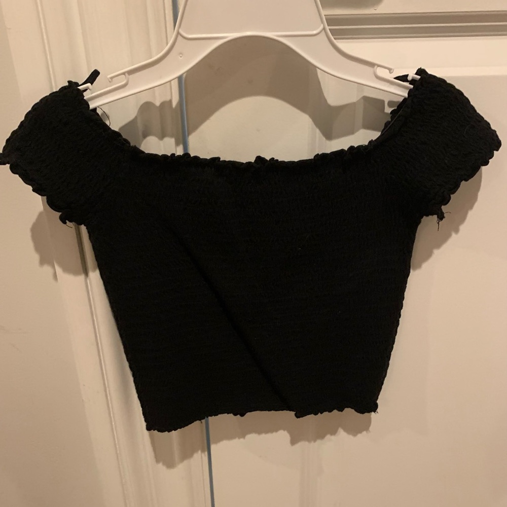 Garage Off the Shoulder Crop Top